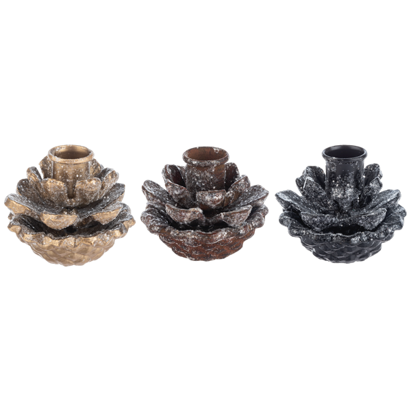 Pinecone Taper Holder