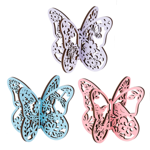 Laser Cut Butterfly Figurines