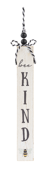 "Bee Kind, Bee You, Bee Happy" Vertical Ornament