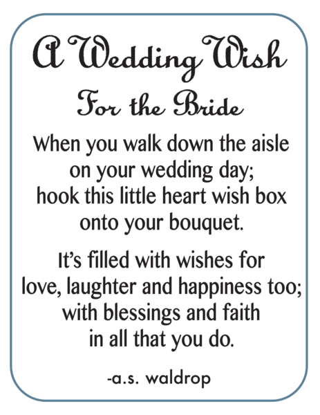 A Wedding Wish Charm
