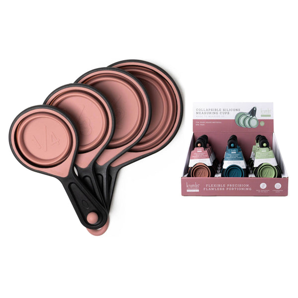 Krumbs Kitchen Silicone Collapsible Measuring Cups 4pcs Set