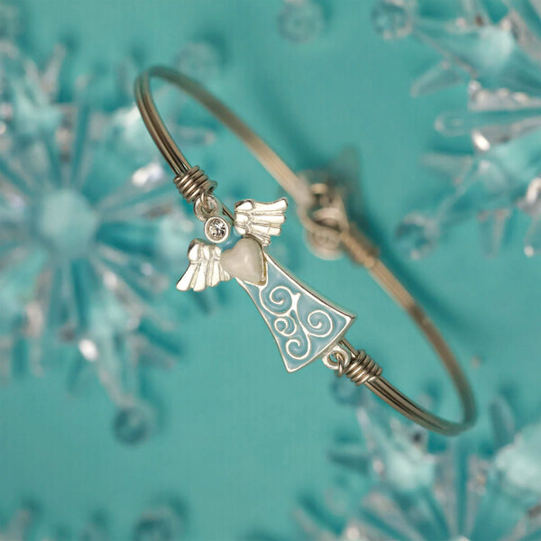 Luca and Danni Guardian Angel Bangle Bracelet