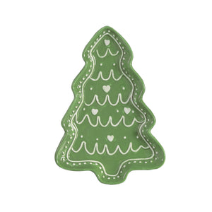 Shades of Green Tree Appetizer Plate