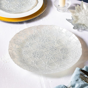 Season to Sparkle Snowflake Serving Plate