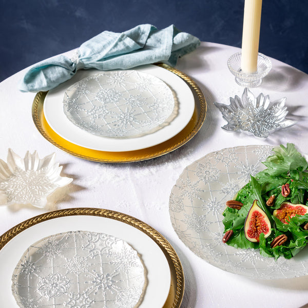 Season to Sparkle Snowflake Serving Plate