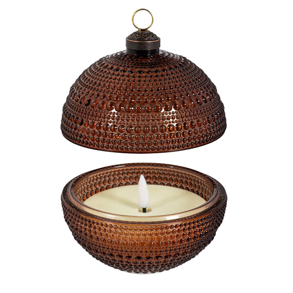 Woodland Storybook LED Round Candle with Flickering Flame