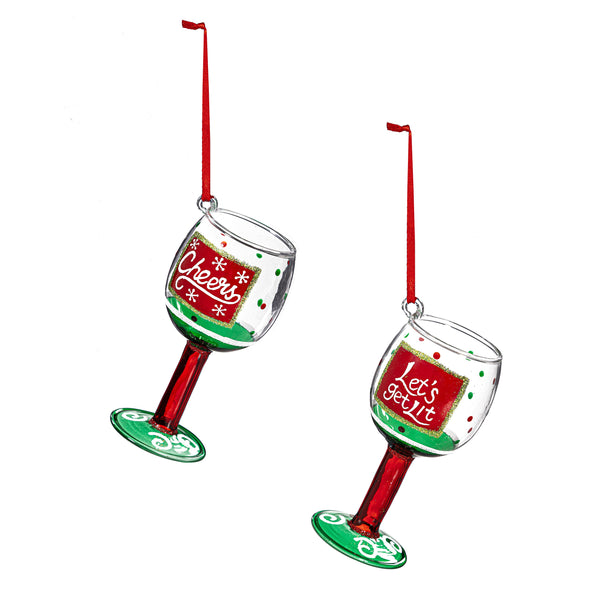 Christmas Vacation Wine Glass Ornament