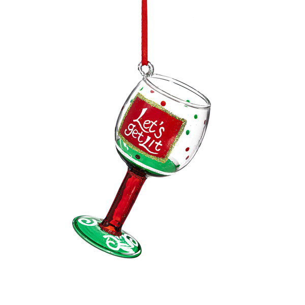 Christmas Vacation Wine Glass Ornament