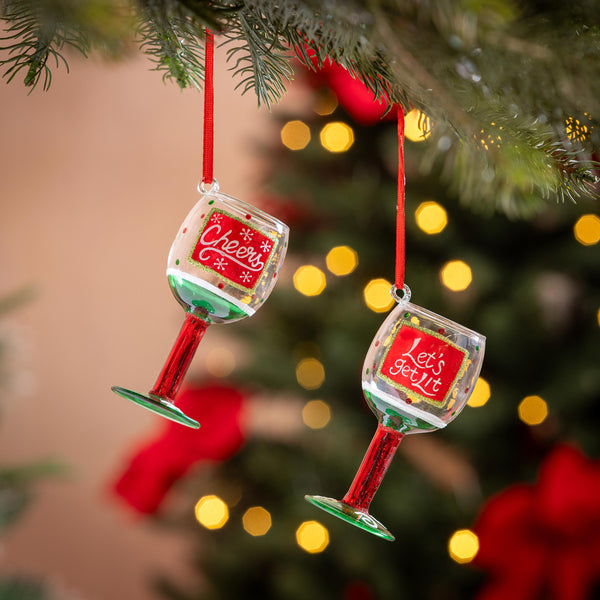 Christmas Vacation Wine Glass Ornament