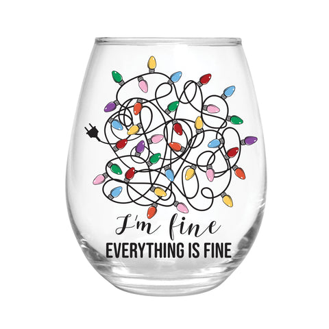 Christmas Vacation Wine Glass Stemless Glass, It's Fine