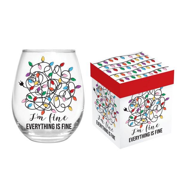 Christmas Vacation Wine Glass Stemless Glass, It's Fine