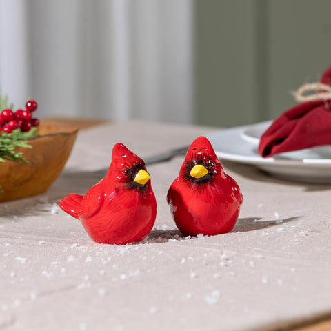 Joyful Traditions Salt and Pepper Shakers Ceramic Cardinal, Set