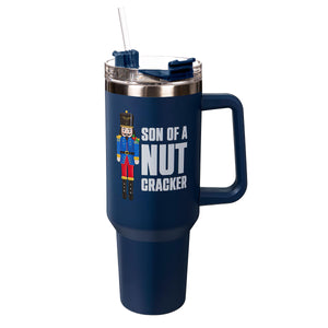 Joyful Traditions Tumbler Stainless-Steel Canyon Cup w/ Straw, Son Of A Nutcracker