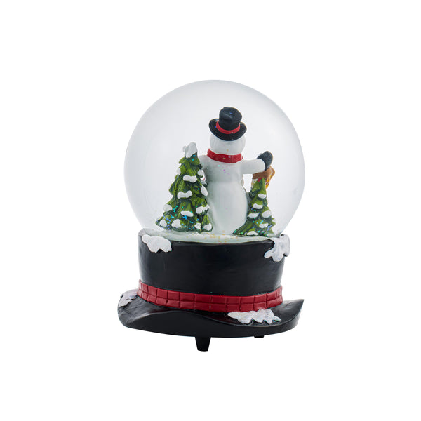 Joyful Traditions Top Hat Snowman Water Globe