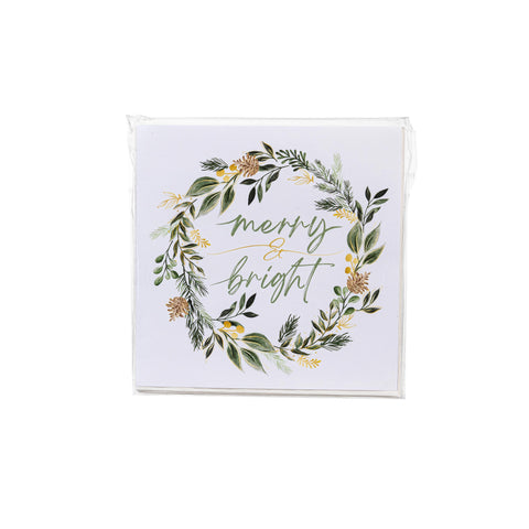 Shades of Green Merry & Bright Cocktail Napkin