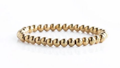 Layering Bracelets-6mm Gold Stacking Bracelets