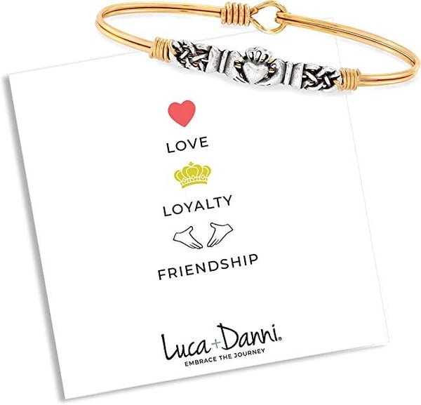 Luca + Danni Claddagh Bangle Bracelet