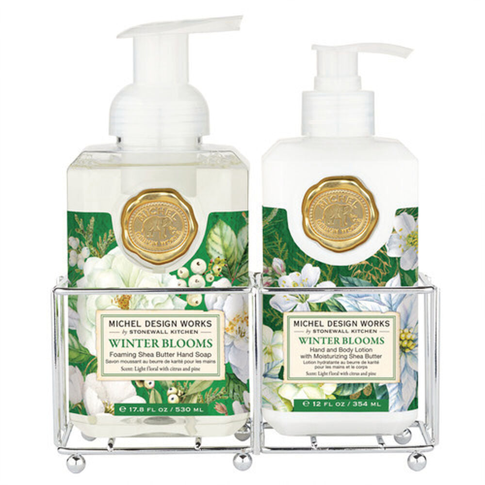 Winter Blooms Hand Care Caddy