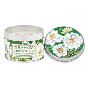 Winter Blooms Travel Candle