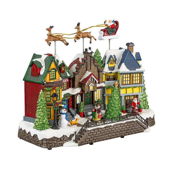 Traditional Santa LED Christmas Town
