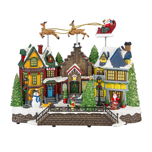 Traditional Santa LED Christmas Town