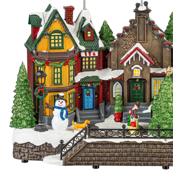 Traditional Santa LED Christmas Town