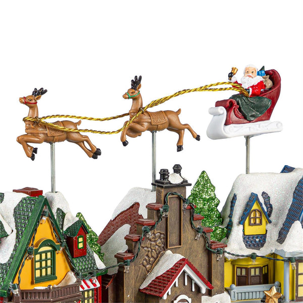 Traditional Santa LED Christmas Town