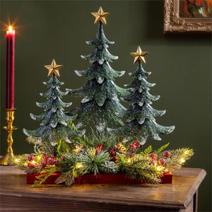 Joyful Traditions Christmas Trees Table Décor