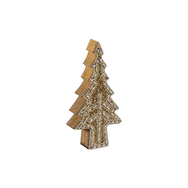 Shades of Green Nested Tree with Beading