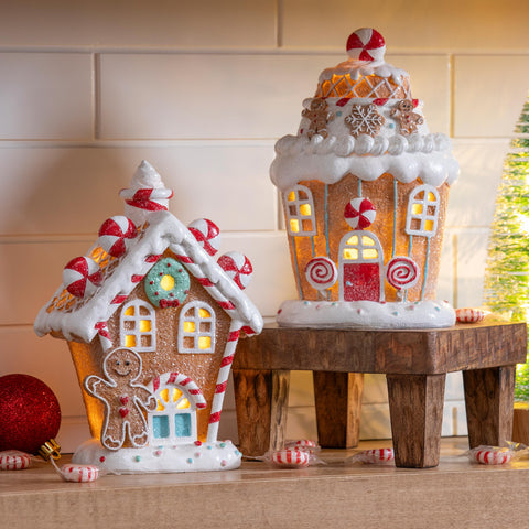 Baking Spirits Bright LED Gingerbread House