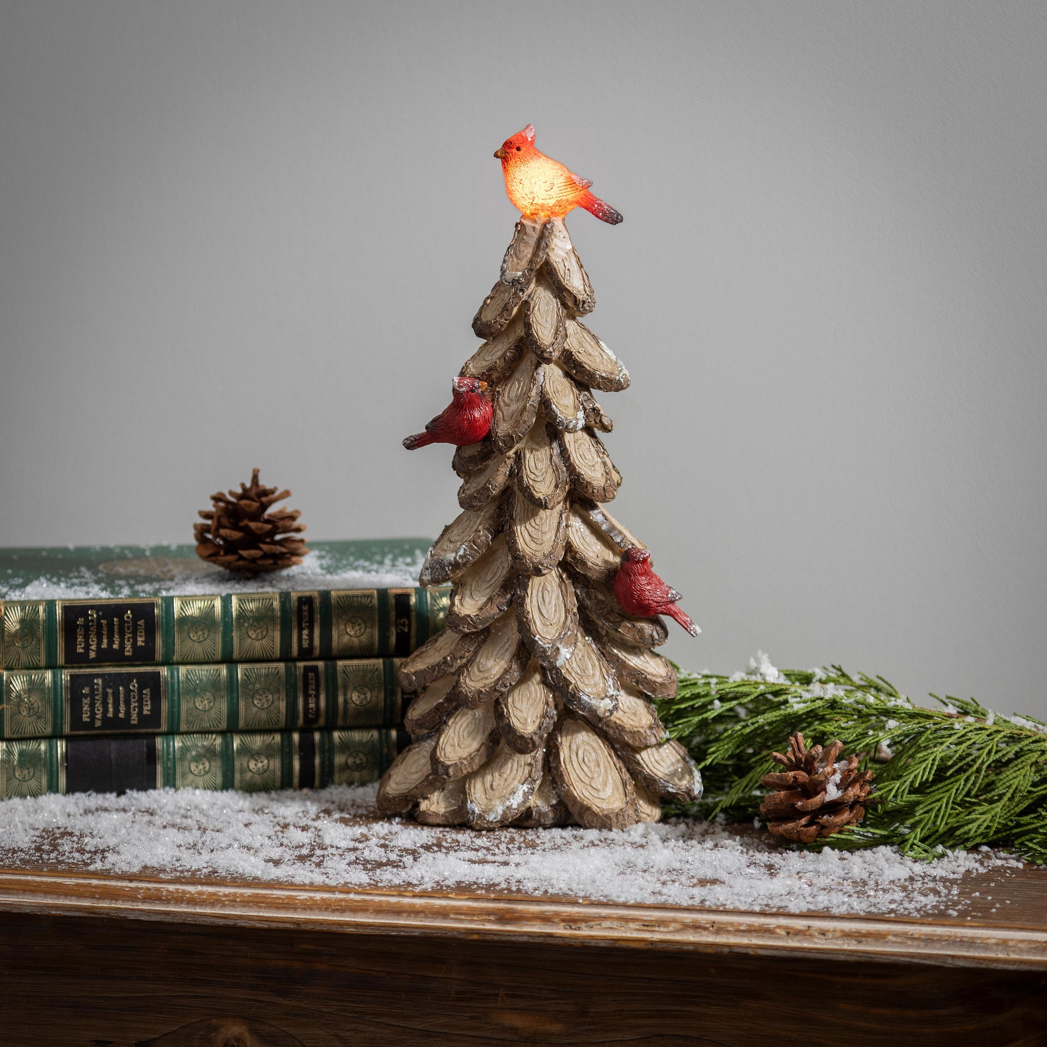 Woodland Storybook LED Tree with Cardinals