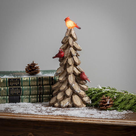 Woodland Storybook LED Tree with Cardinals