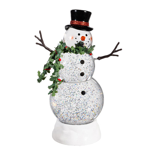 Evergreen Joyful Traditions LED Water Lantern Snowman