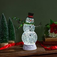 Evergreen Joyful Traditions LED Water Lantern Snowman
