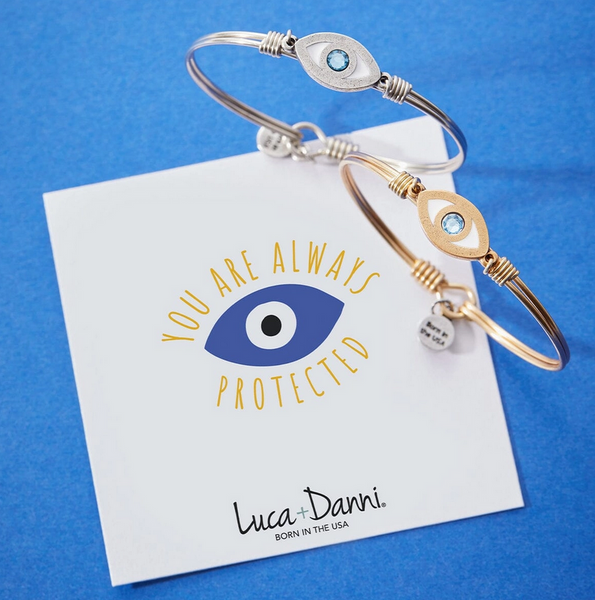 Evil Eye Bangle Bracelet