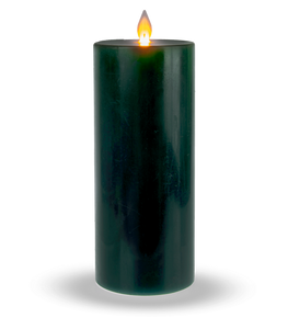 Winter Green Wax LED Pillar Candle(Large)