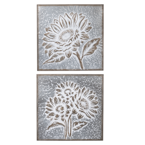 Embossed Sunflower Wall Decor