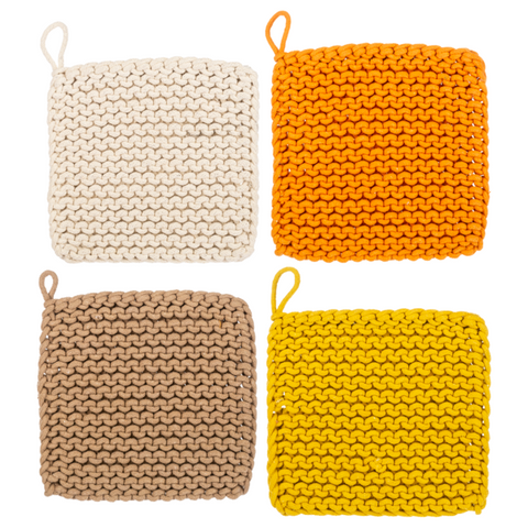 Fall Cotton Crochet Pot Holder