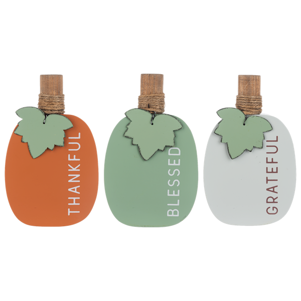 Grateful, Thankful, Blessed Pumpkin Sitabout