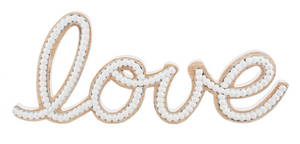 Beaded Love Sign