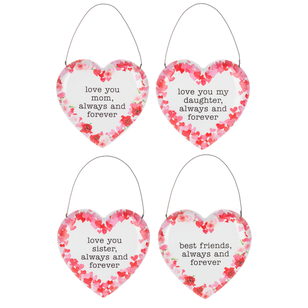 Always and Forever Heart Heart Ornaments