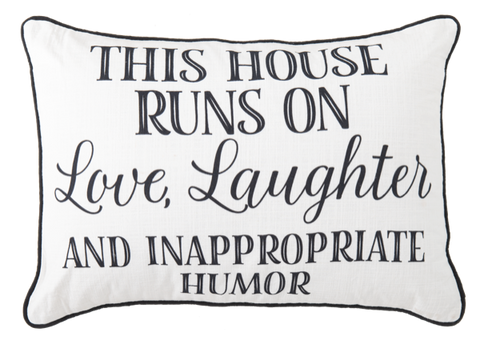 Love Humor Lumbar Pillow