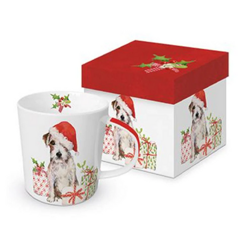 Christmas Pup Gift-Boxed Mug
