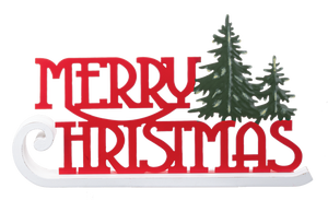 Merry Christmas on Sled Decor