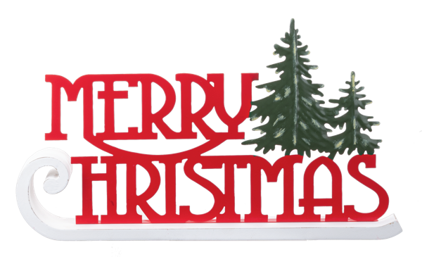 Merry Christmas on Sled Decor
