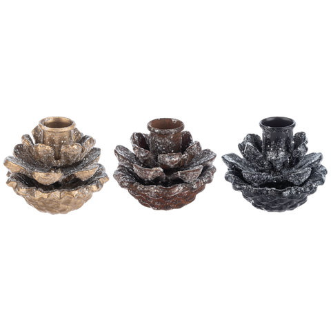 Pinecone Taper Holder
