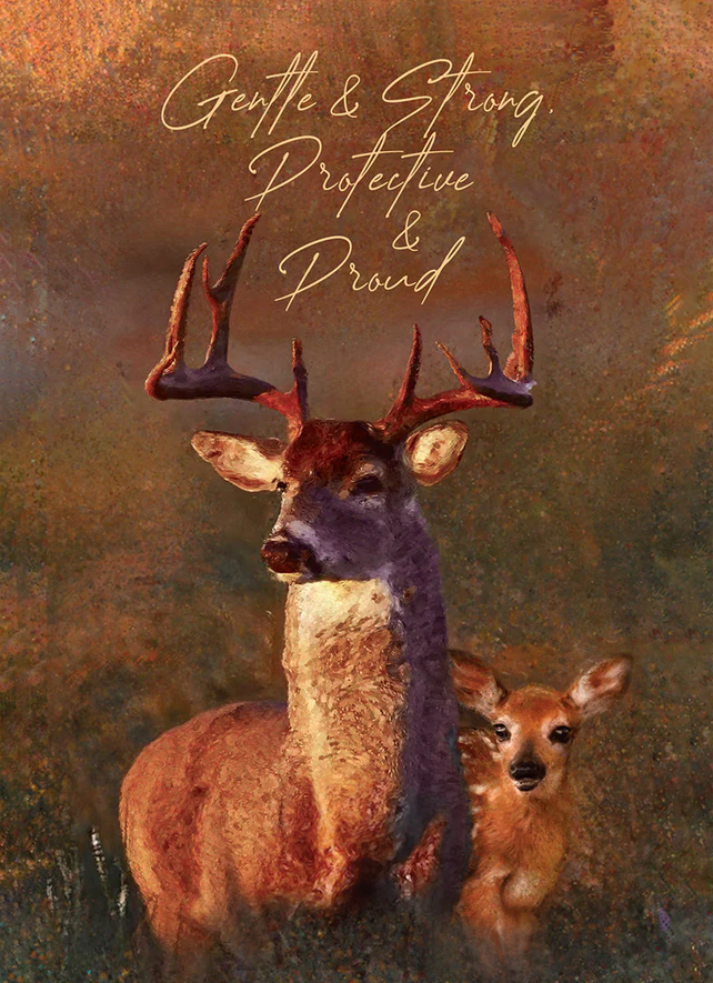 Deer Qualities Father's Day Card