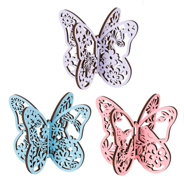 Laser Cut Butterfly Figurines