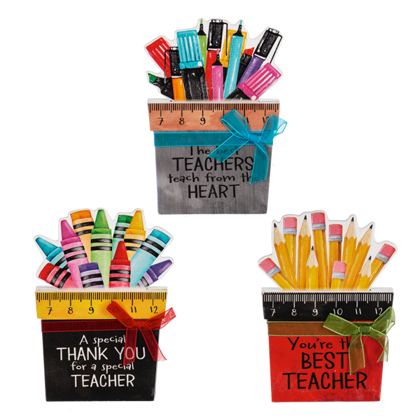 Teacher Hidden Message 2 pc Gift Card Holders
