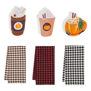 Pumpkin Tea Towel and Sponge Set